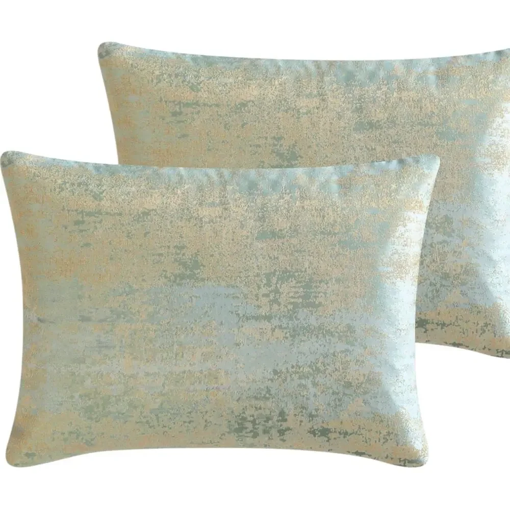 Hallmark Collectibles Vida 14 Pc Comforter Set Blue Gold Queen